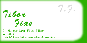 tibor fias business card